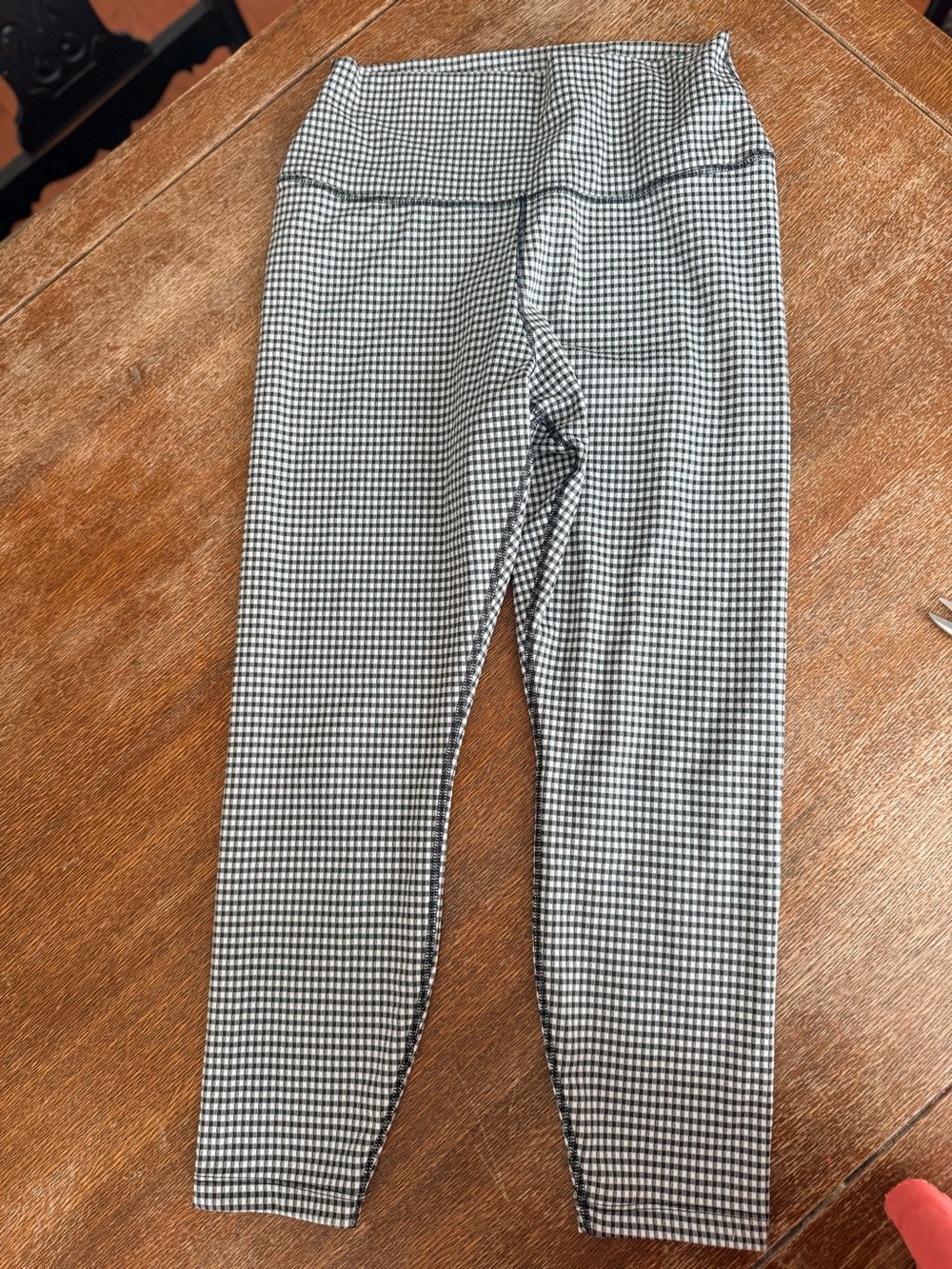 Nike Black & White Gingham Leggings